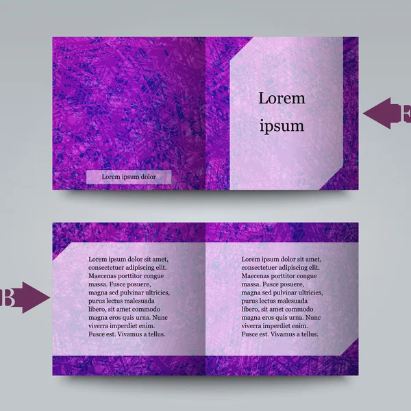 Brochure sjabloon met abstracte achtergrond. — Stockvector