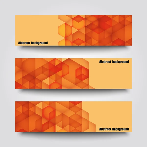 Set of banner templates with abstract background. — Stock Vector