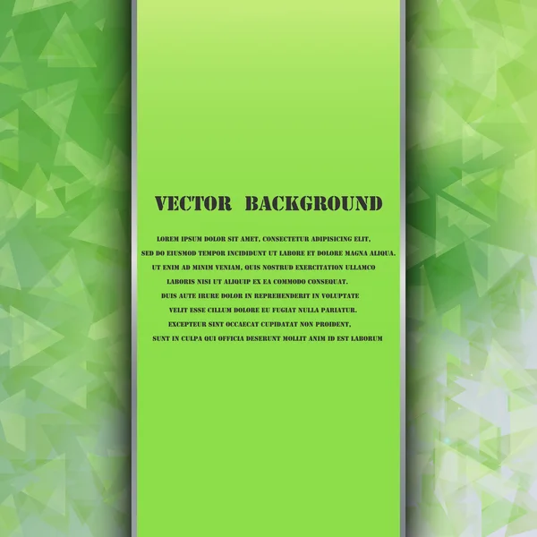 Plantilla de folleto con fondo abstracto . — Vector de stock