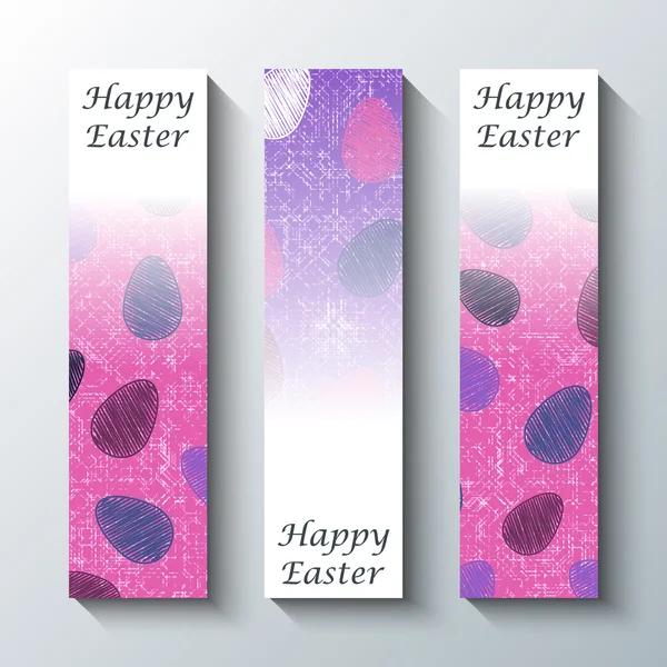 Buona Pasqua banner di auguri . — Vettoriale Stock