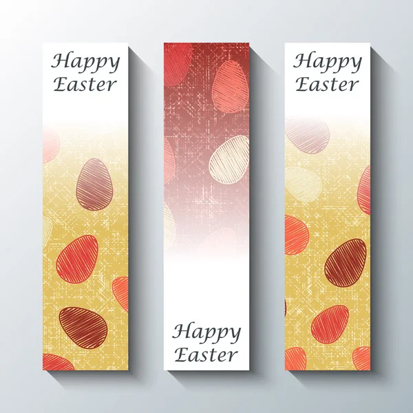 Happy Easter greeting banner. — Stock Vector