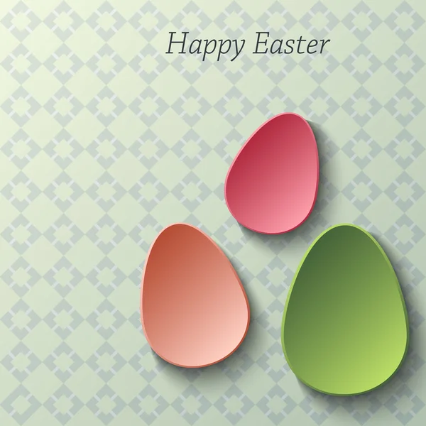 Happy Easter greeting banner. — Stock Vector