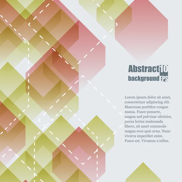 Abstrakter Hintergrund mit geometrischem Muster. — Stockvektor