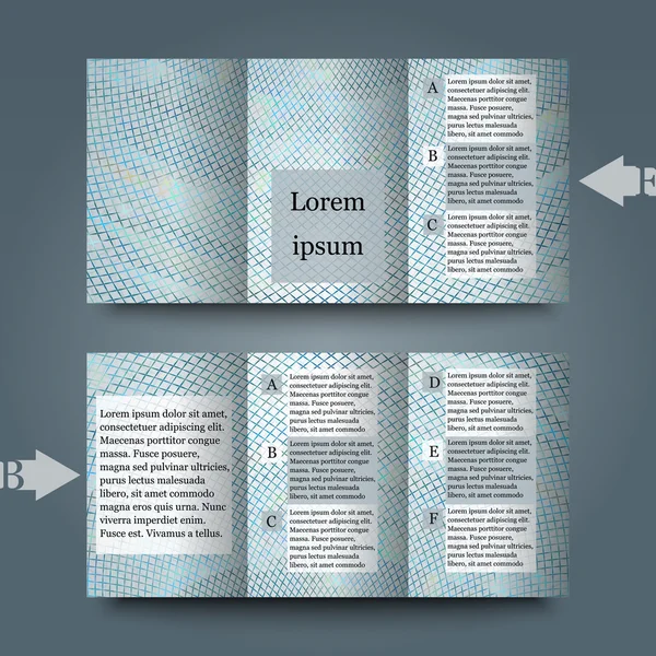 Brochure sjabloon met abstracte achtergrond. — Stockvector