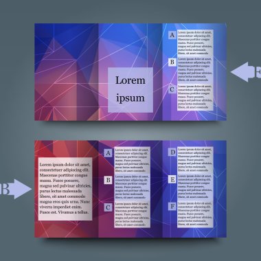 arka plan ile broşür şablonu. 