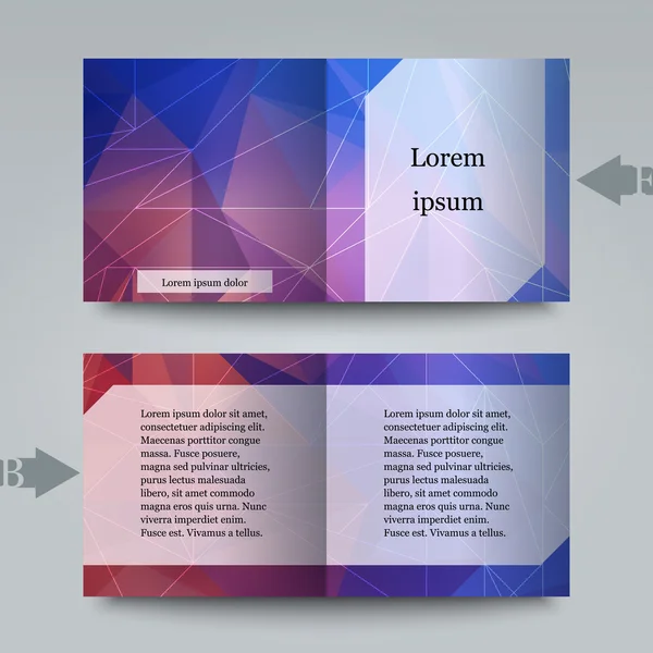 Brochure sjabloon met abstracte achtergrond. — Stockvector