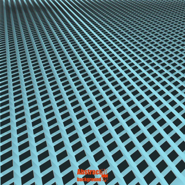 Abstrakter Hintergrund mit Quadraten in der Perspektive. — Stockvektor