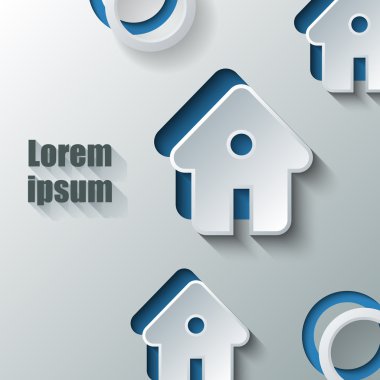 arka plan ile ev simgesini. 