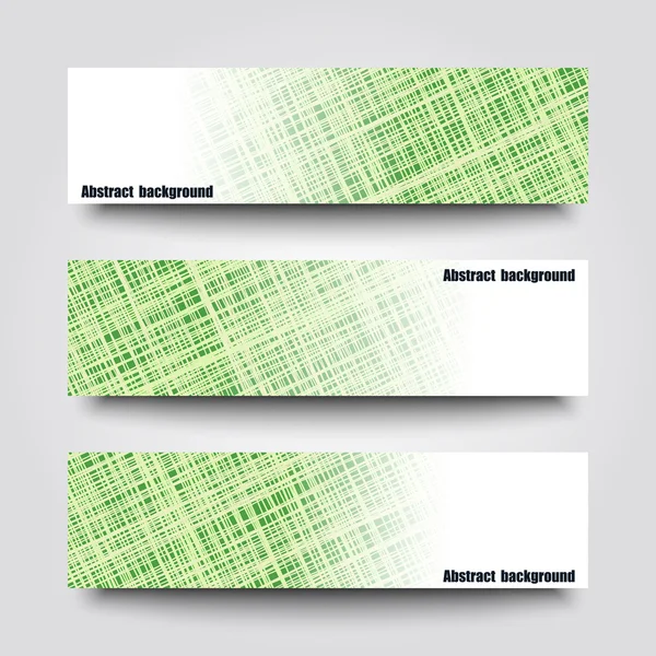 Set banner sjablonen met abstracte achtergrond. — Stockvector