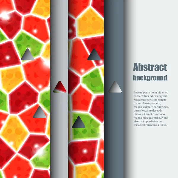 Brochure sjabloon met abstracte achtergrond. — Stockvector