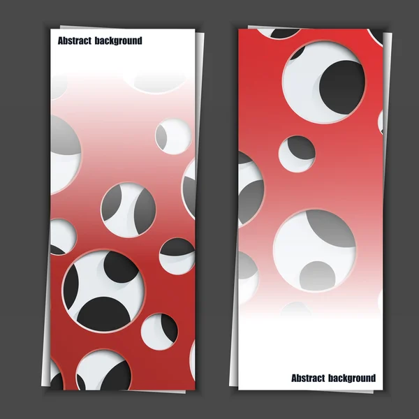 Set banner sjablonen met abstracte achtergrond. — Stockvector