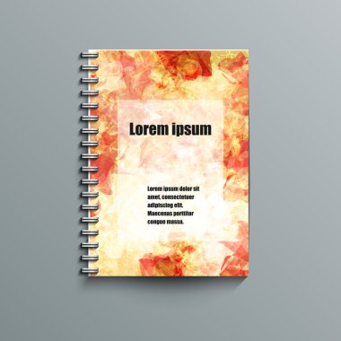 Not defteri şablon arka plan ile. 