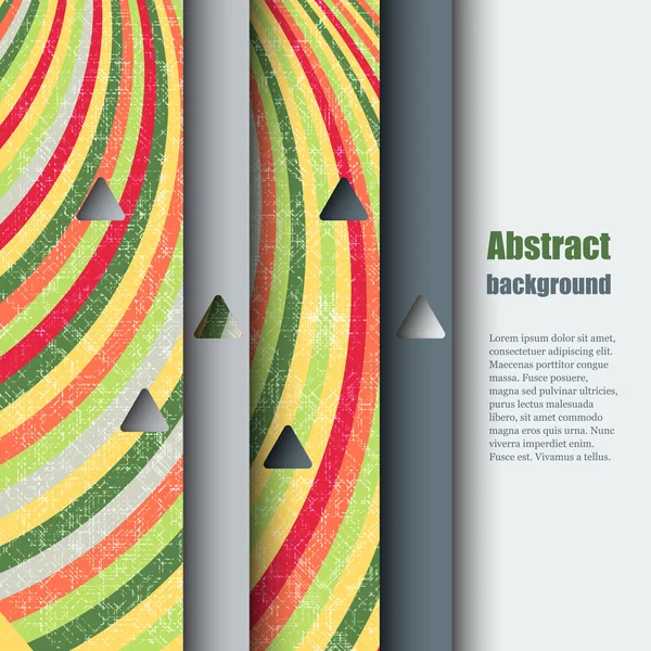 Broschürenvorlage mit abstraktem Hintergrund. — Stockvektor