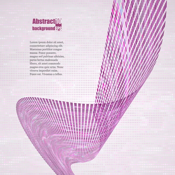 Fondo abstracto con onda púrpura . — Vector de stock