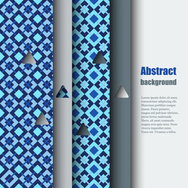 Modèle de brochure avec fond abstrait . — Image vectorielle