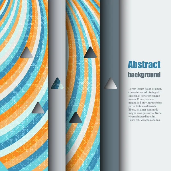 Brochure sjabloon met abstracte achtergrond. — Stockvector