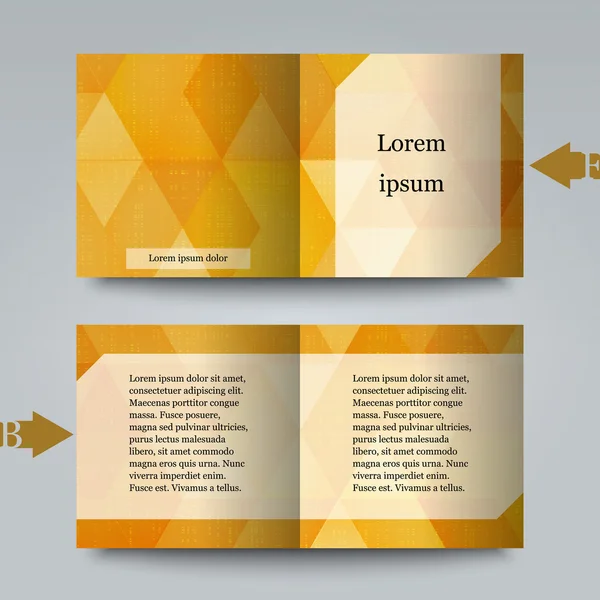 Brochure template with abstract background. — Stock Vector