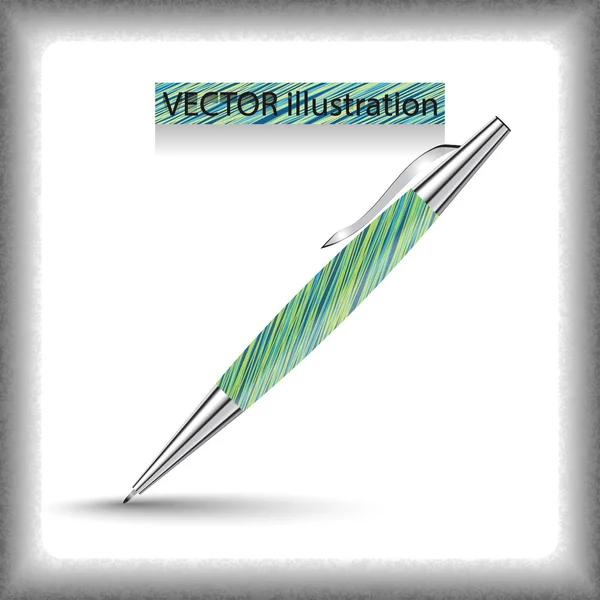 Diseño de pluma corporativa vectorial . — Vector de stock