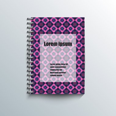 Not defteri şablon arka plan ile. 