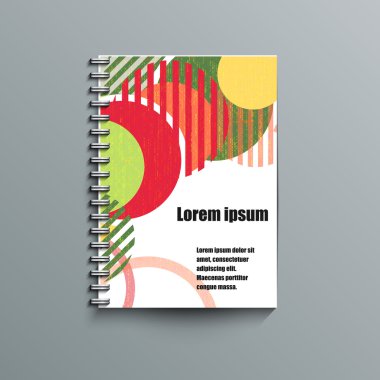 Not defteri şablon arka plan ile. 