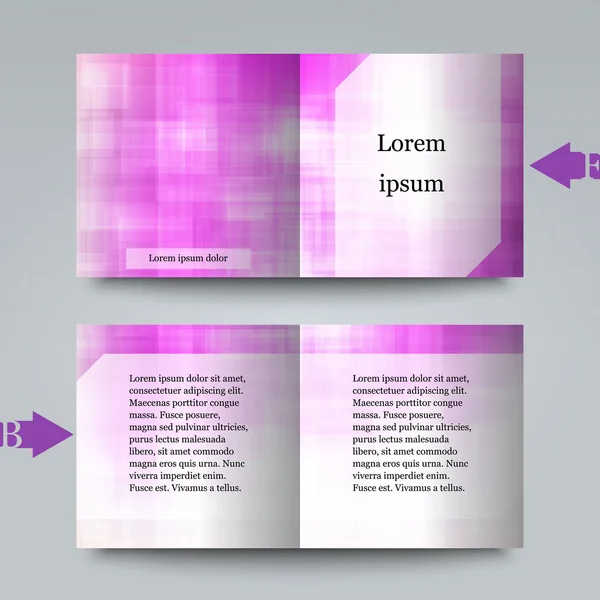 Brochure sjabloon met abstracte achtergrond. — Stockvector