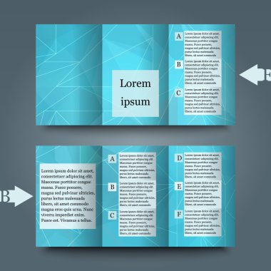 arka plan ile broşür şablonu. 