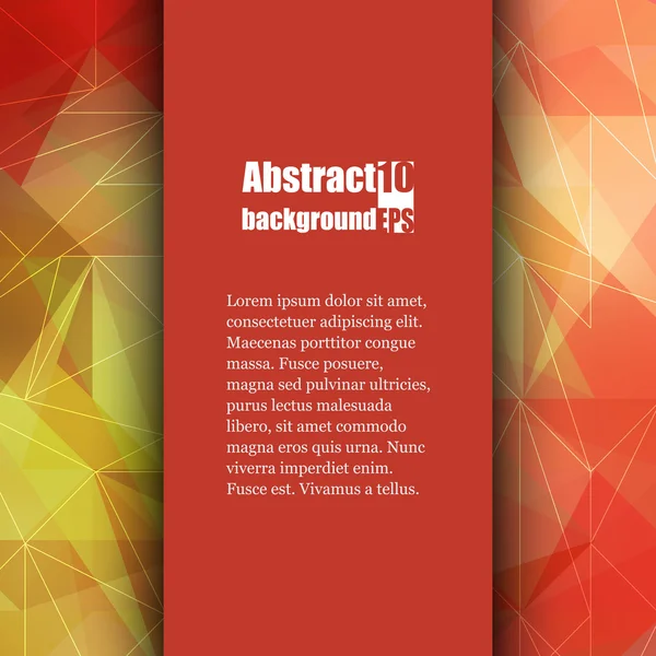 Brochure sjabloon met abstracte achtergrond. — Stockvector