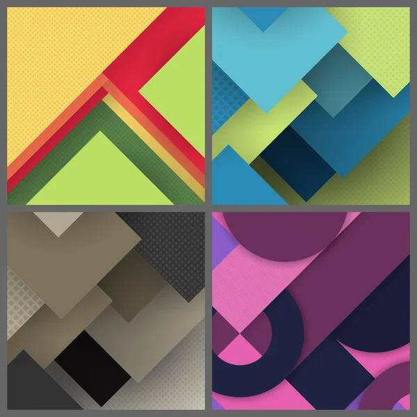 Set de șabloane banner cu fundal abstract . — Vector de stoc