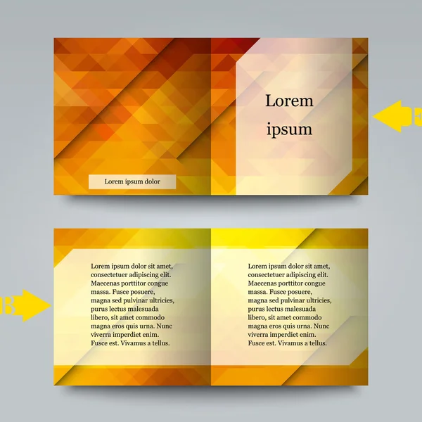 Brochure template with abstract background. — Stock Vector