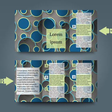 arka plan ile broşür şablonu. 