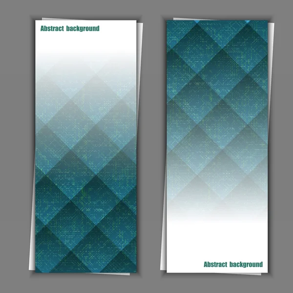 Set banner sjablonen met abstracte achtergrond. — Stockvector