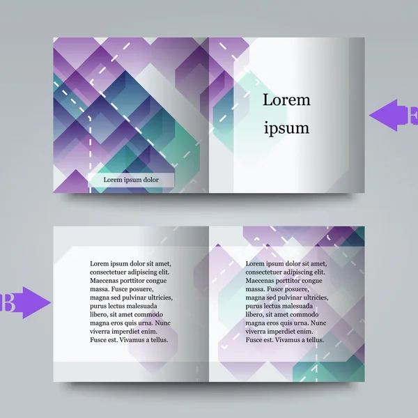 Brochure template with abstract background. — Stock Vector