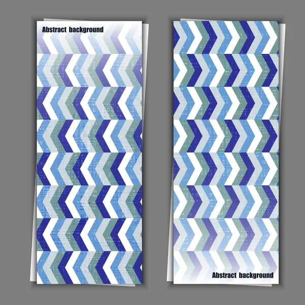 Set banner sjablonen met abstracte achtergrond. — Stockvector