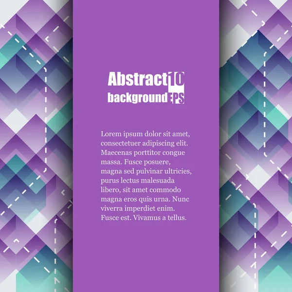 Brochure sjabloon met abstracte achtergrond. — Stockvector