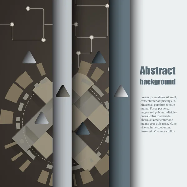 Brochure sjabloon met abstracte achtergrond. — Stockvector