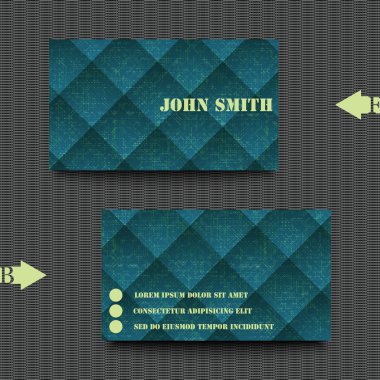 Soyut arkaplanı olan bir kartvizit şablonu.