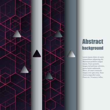 arka plan ile broşür şablonu.
