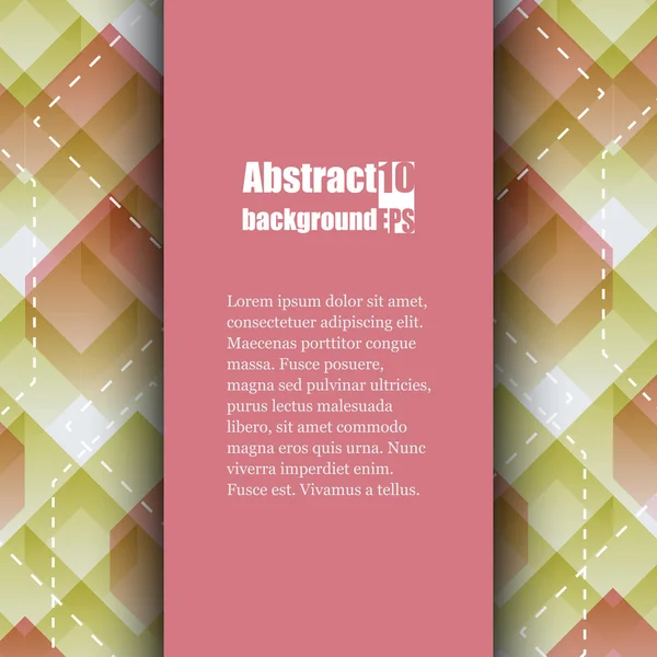 Brochure sjabloon met abstracte achtergrond. — Stockvector