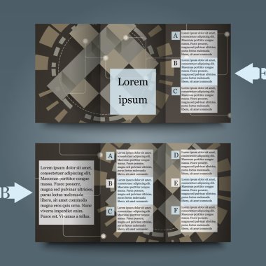 arka plan ile broşür şablonu.