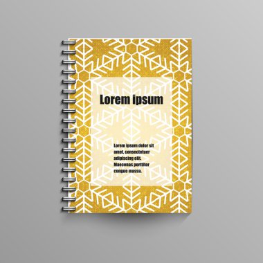 Not defteri şablon arka plan ile.