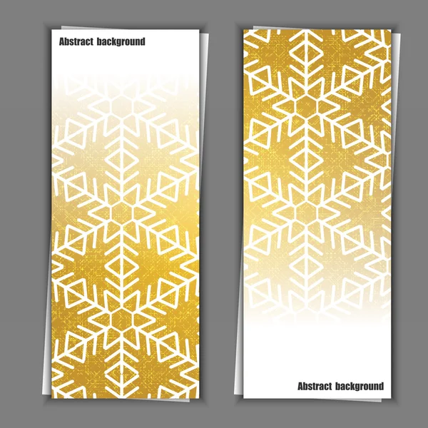 Set banner sjablonen met abstracte achtergrond. — Stockvector