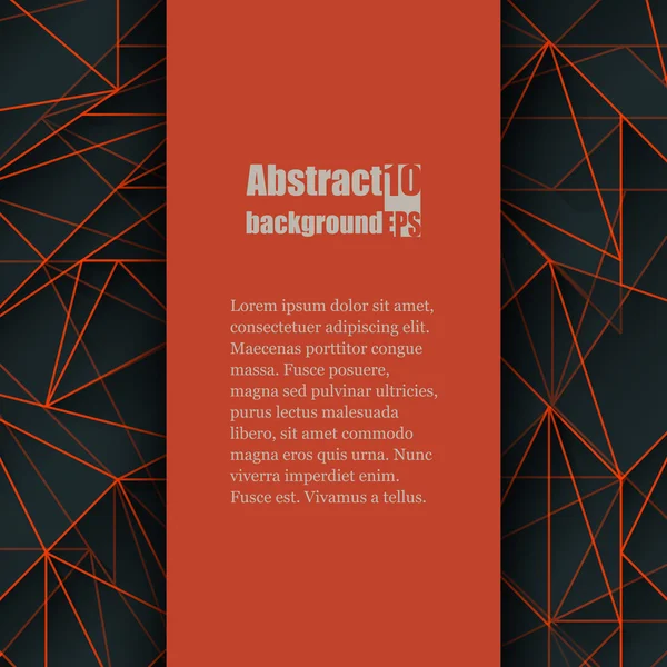 Brochure sjabloon met abstracte achtergrond. — Stockvector