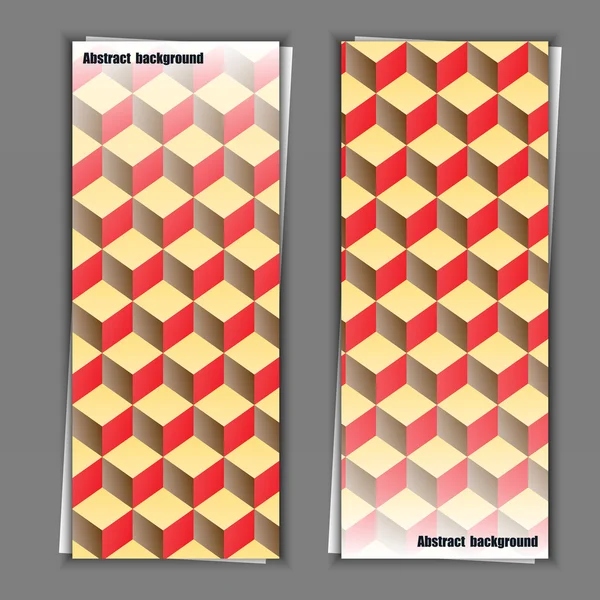 Conjunto de plantillas de banner con fondo abstracto . — Archivo Imágenes Vectoriales