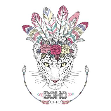 leopar boho chic