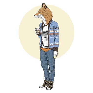 Fox hipster kahve ile