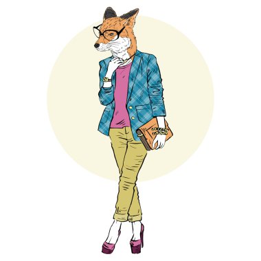 Tilki kız rahat şehir tarzı  