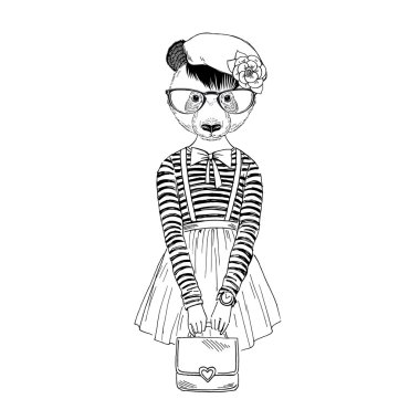panda girls dressed up 