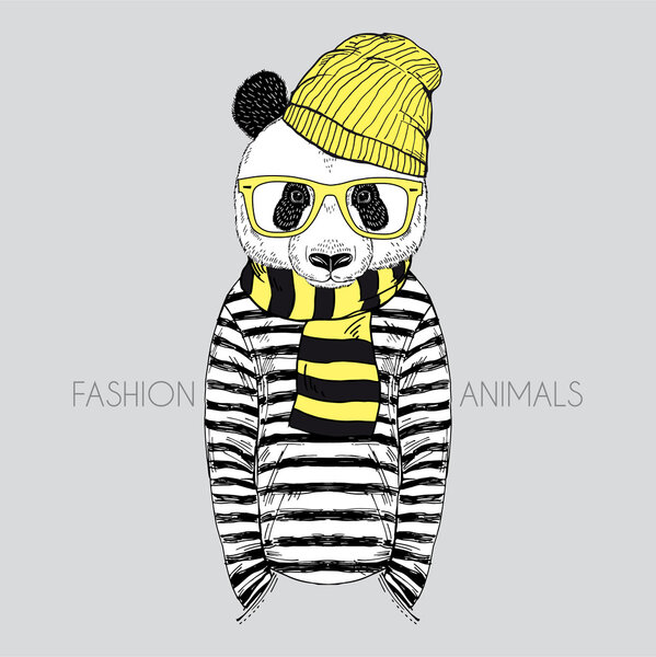 panda boy dressed up 