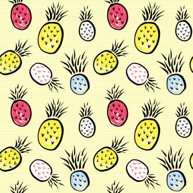 ananas meyveli desen