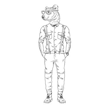 trendy ayı adam hipster